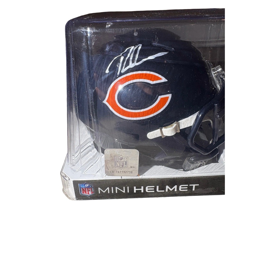 Roschon Johnson‎ Riddell Autographed Bears Mini Helmet Becket Certified - Picture 2 of 5